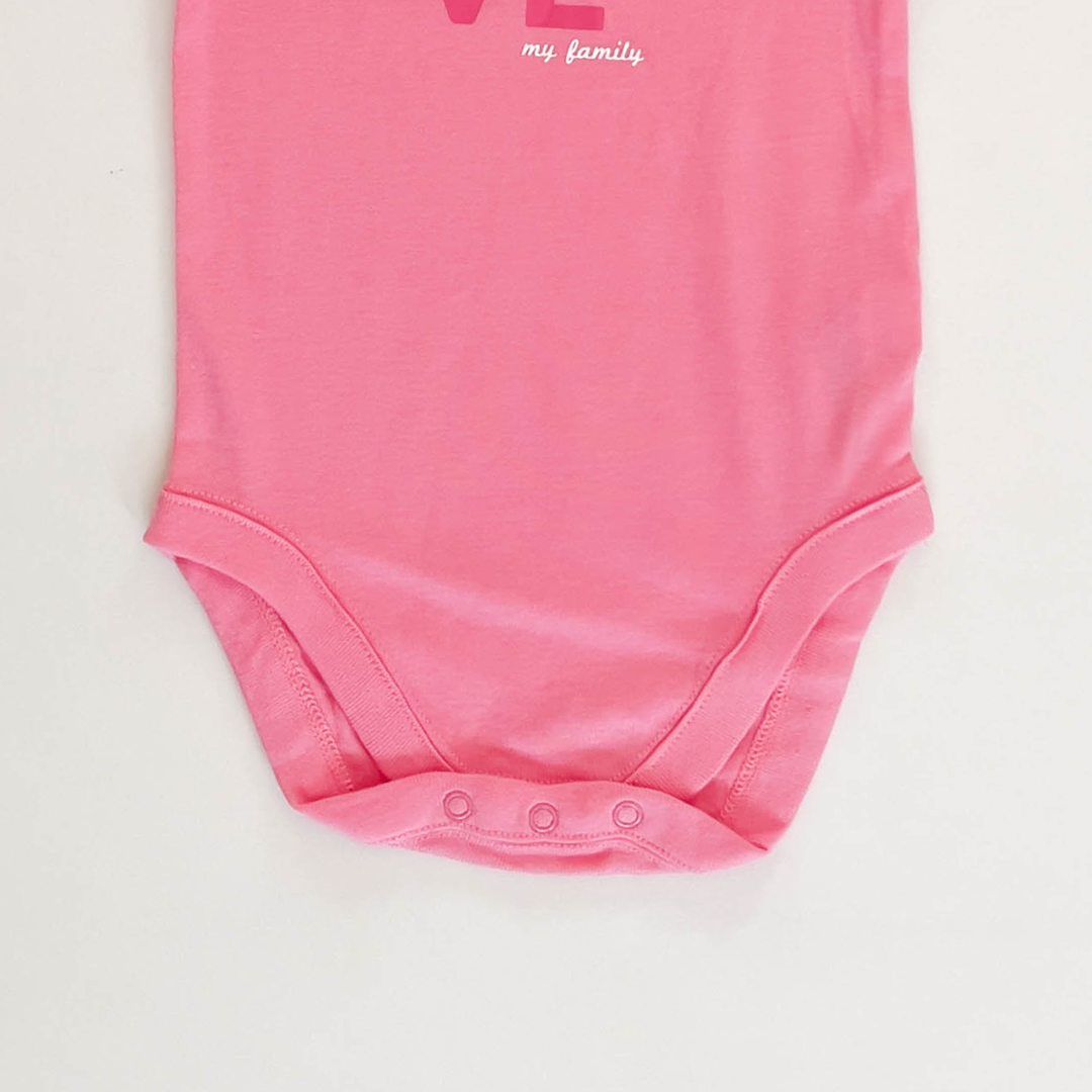 PINK LOVE PRINTED ONESIE