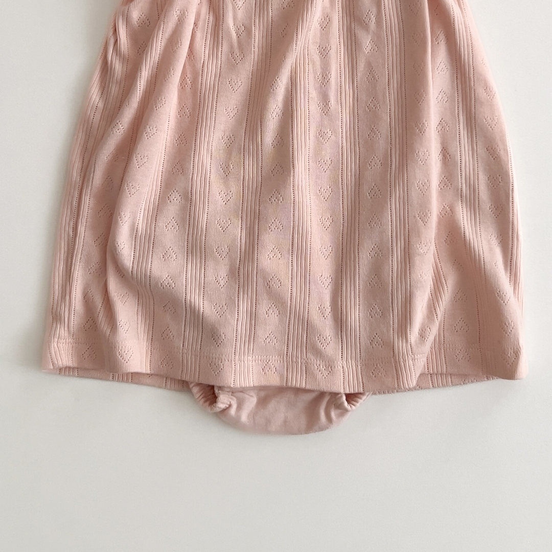 PINK LITTLE PLANET ORGANIC CARTERS BABY POINTELLE BODYSUIT DRESS