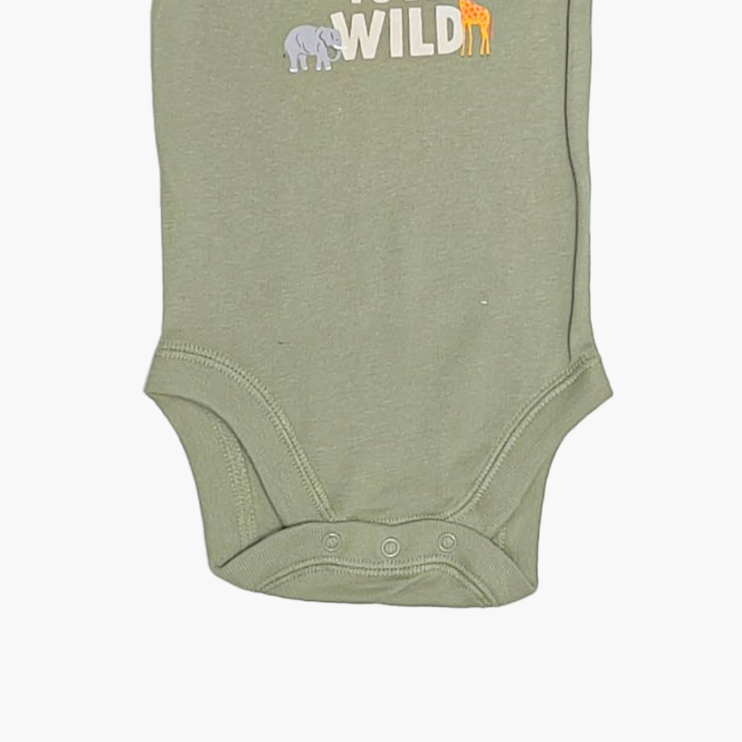 PASTEL GREEN PRINTED ONESIE