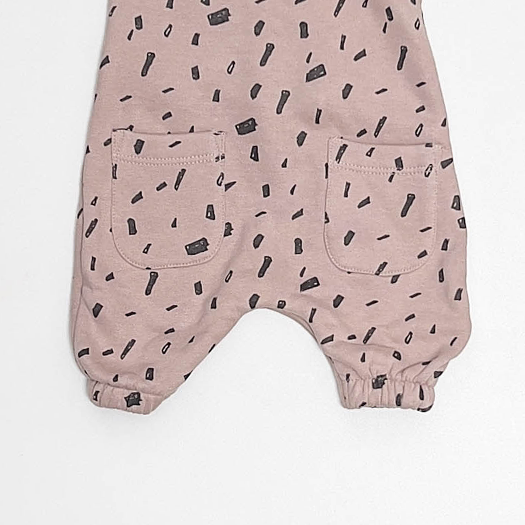BROWN PATTERNED DUNGAREE