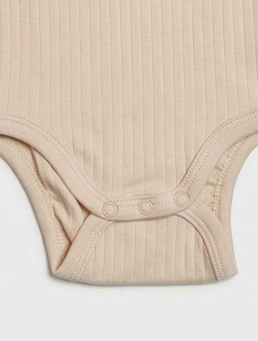 BEIGE RIBBED ONESIE