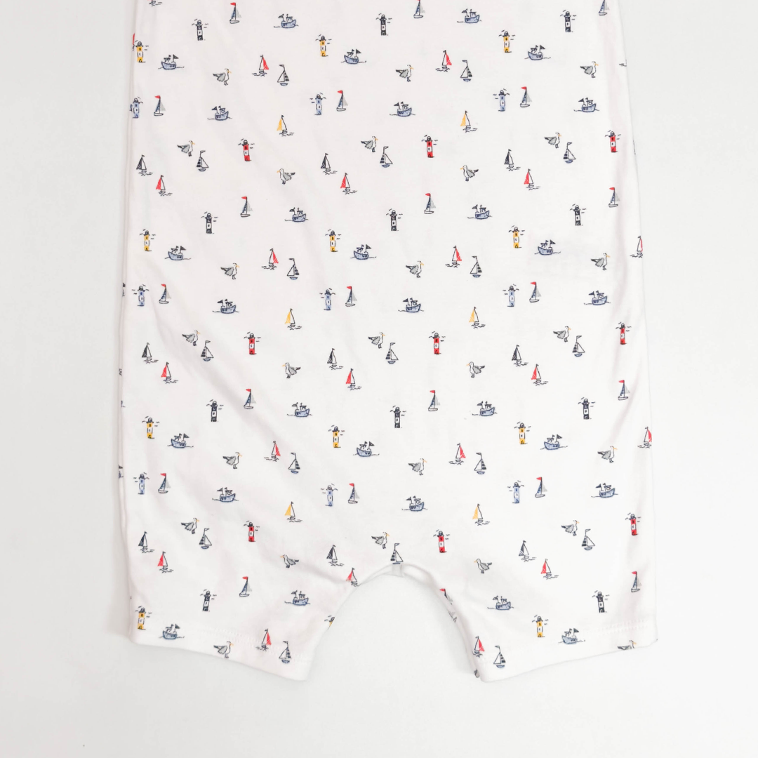 WHITE PRINTED JUMPSUIT