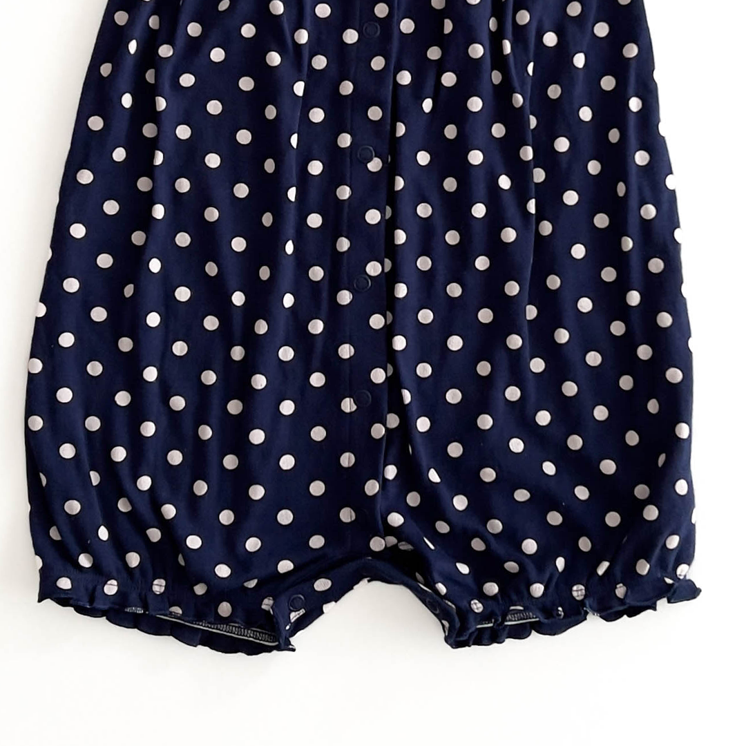 NAVY BLUE DOTTED JUMPSUIT