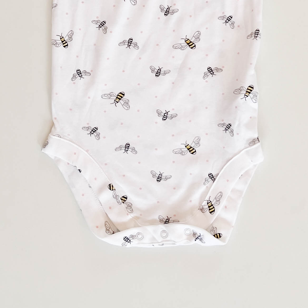 BEE PATTERNED ONESIE