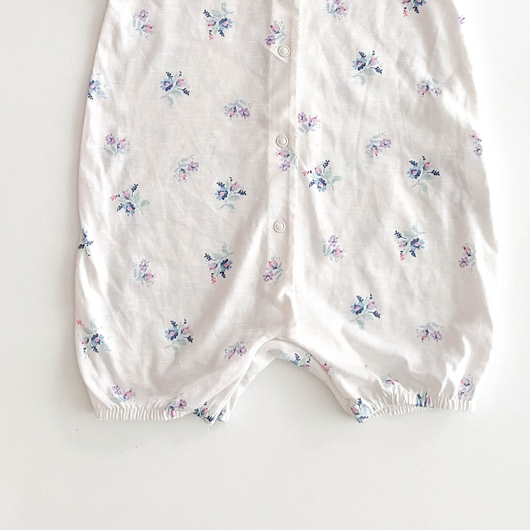 WHITE FLORAL PRINT JUMPSUIT