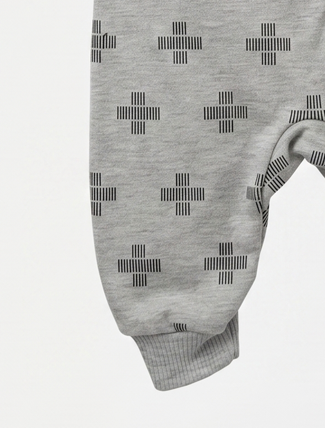 Grey pattered sleepsuit