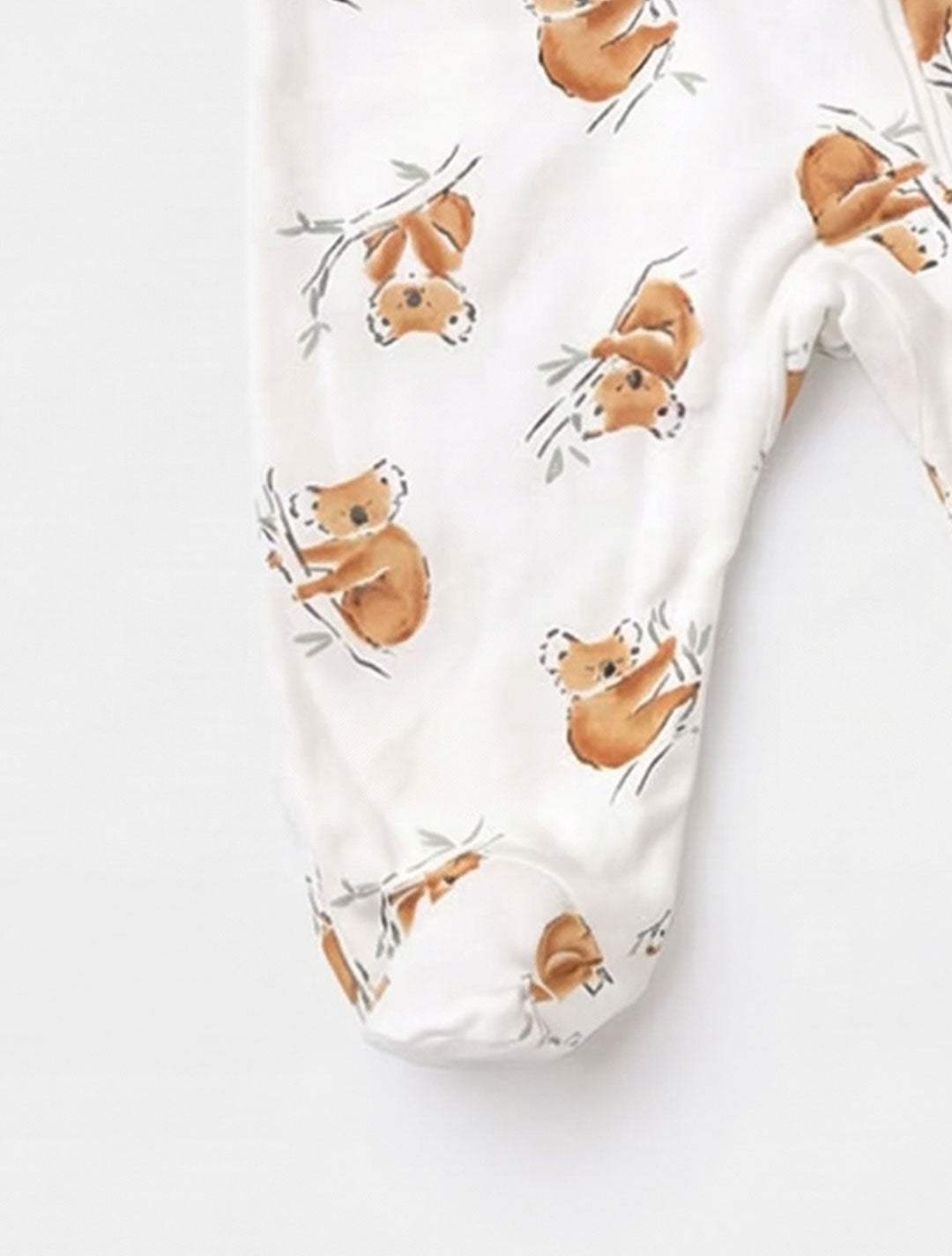 ANIMAL PRINTED ZIPPER SLEEPSUIT
