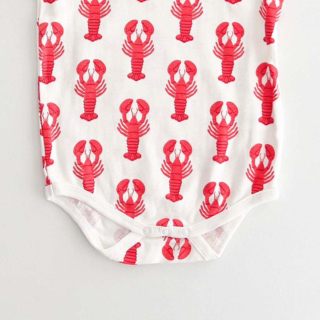 RED LOBSTER PRINTED ONESIE