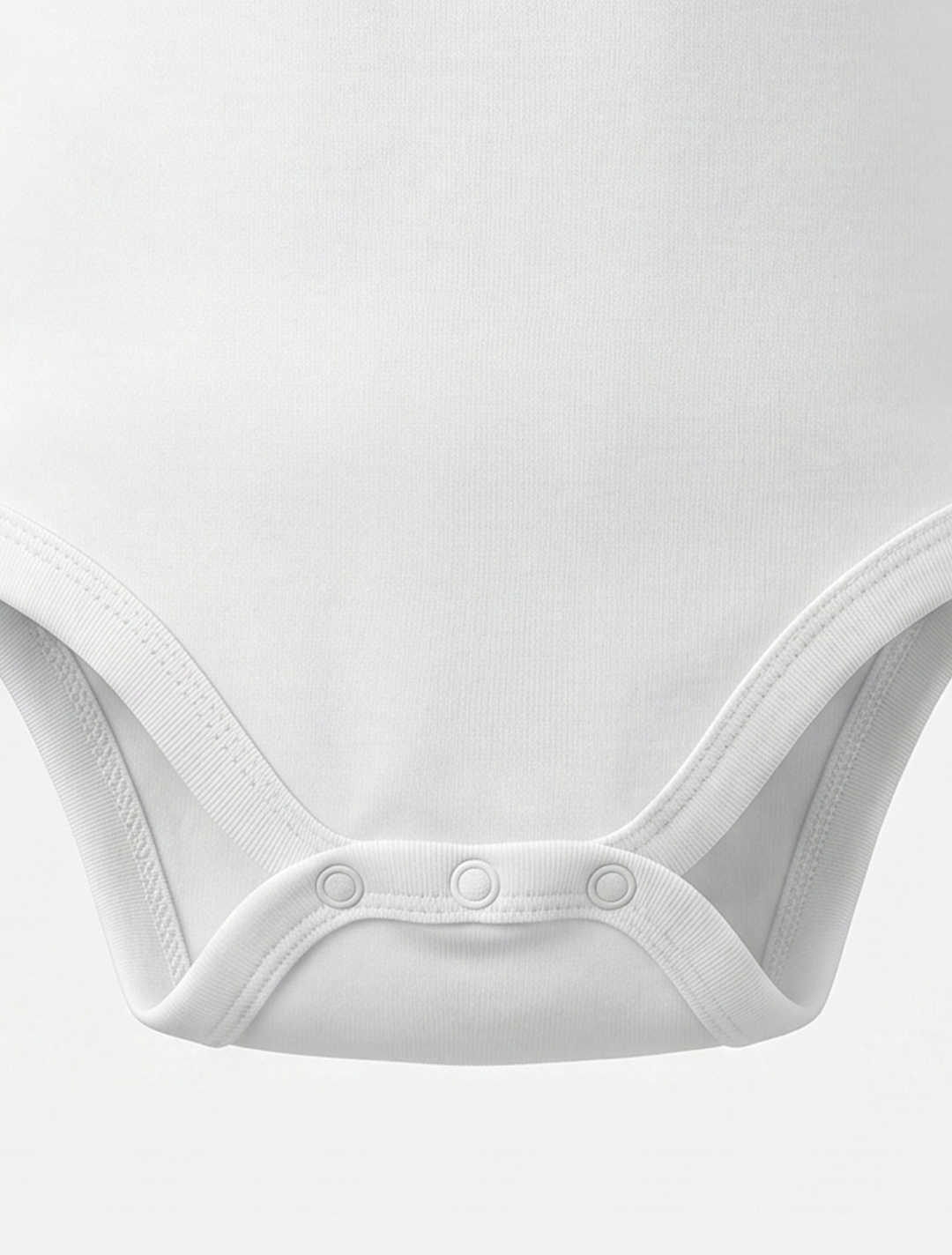 WHITE PLIAN ONESIE