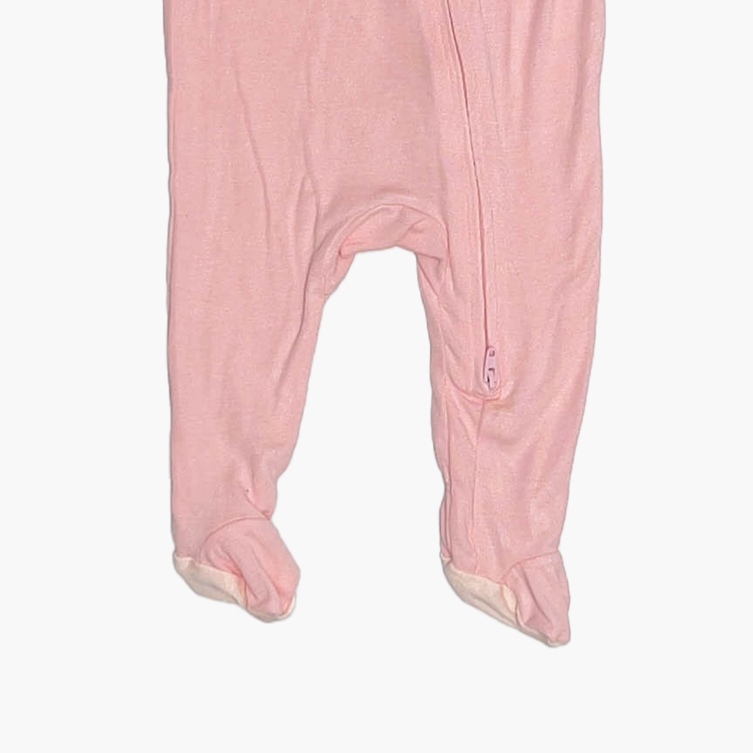 PINK PEACH ZIPPER SLEEPSUIT
