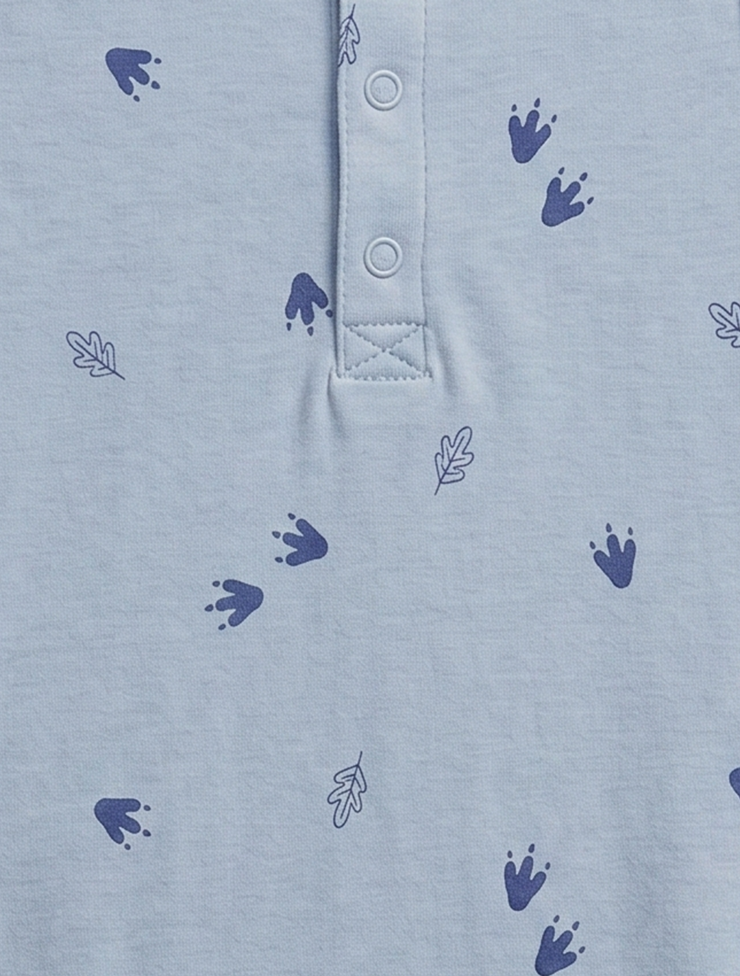 Blue printed boys jumpsuit