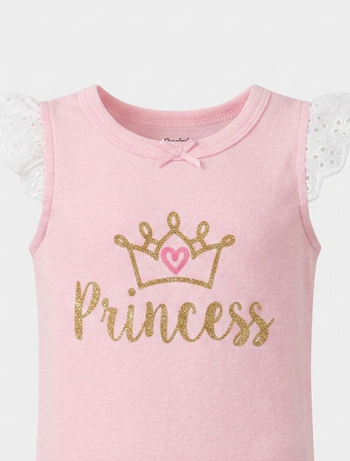 Pink princess onesie