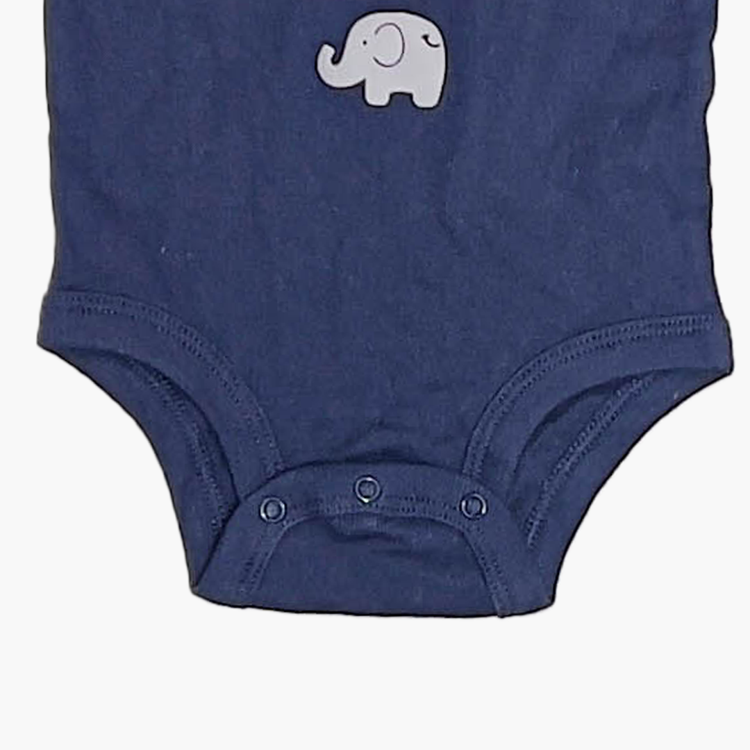 NAVY BLUE PRINTED ONESIE