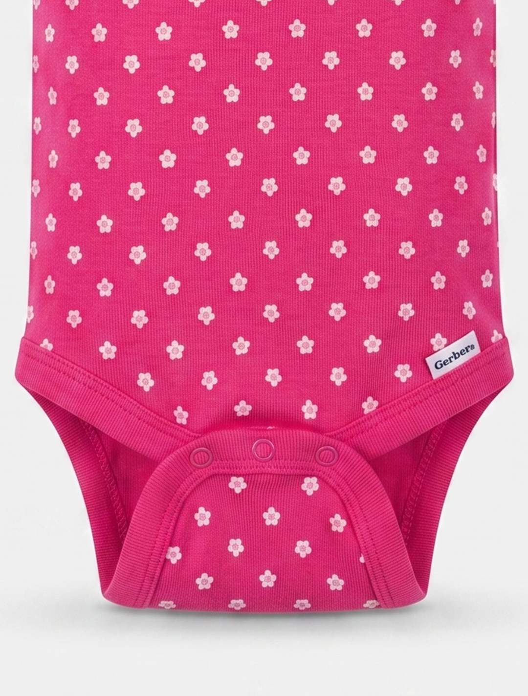 HOT PINK FLORAL ONESIE