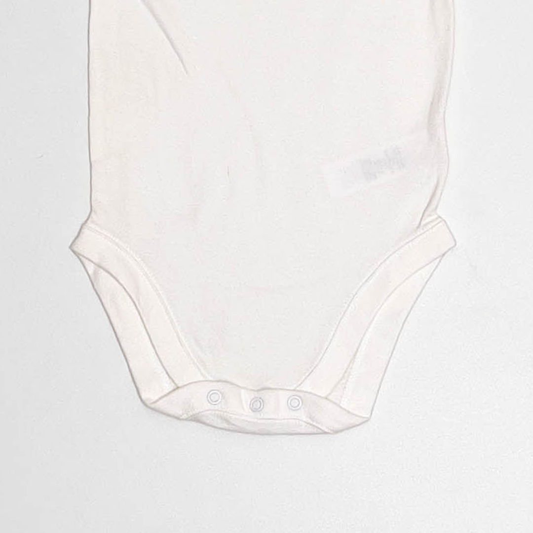 WHITE LOVE DADDY PRINTED ONESIE