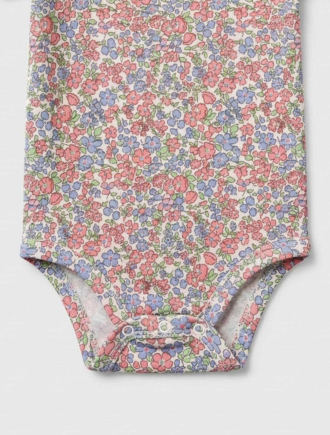 PINK FLORAL PRINTED ONESIE