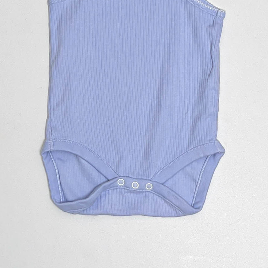 BLUE STRIPED ONESIE