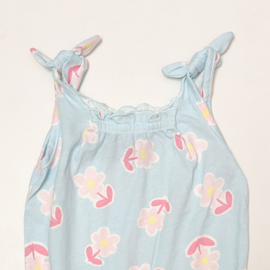 SKY FLORAL FANCY ONESIE