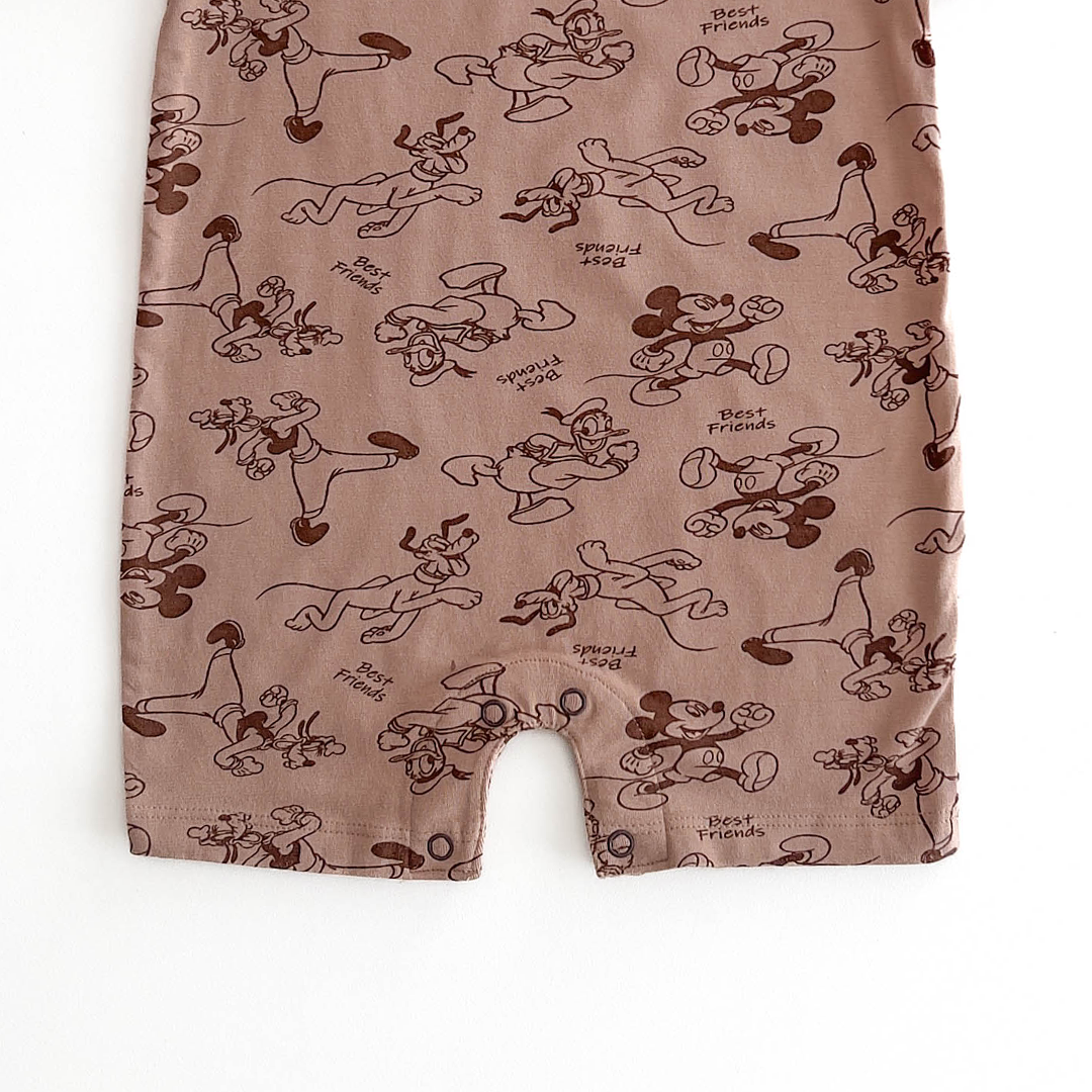 DISNEY BROWN PATTERNED JUMPSUIT