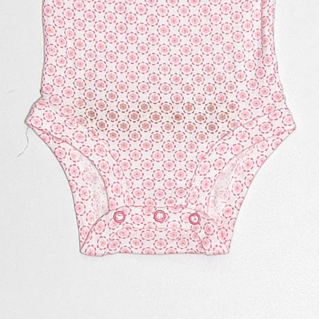PINK FLORAL PRINTED ONESIE