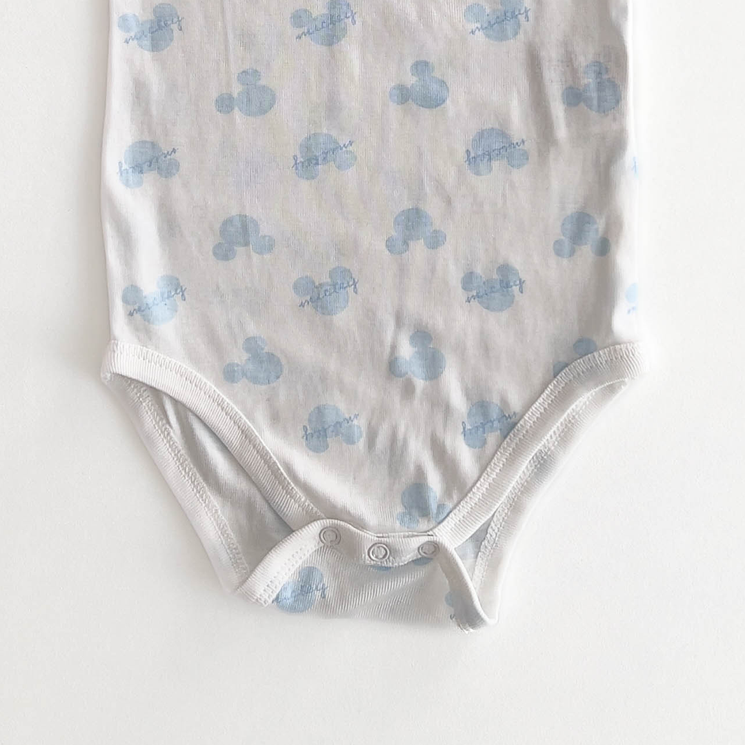 DISNEY BABY BLUE PRINTED ONESIE