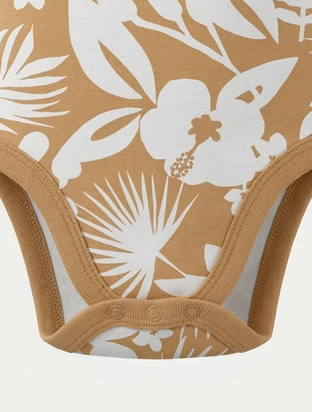 BROWN FLORAL ONESIE