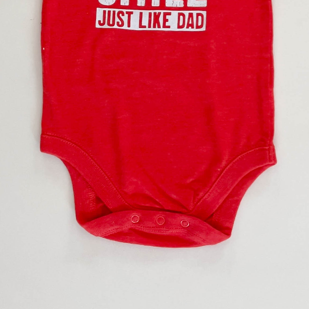 RED PRINTED ONESIE