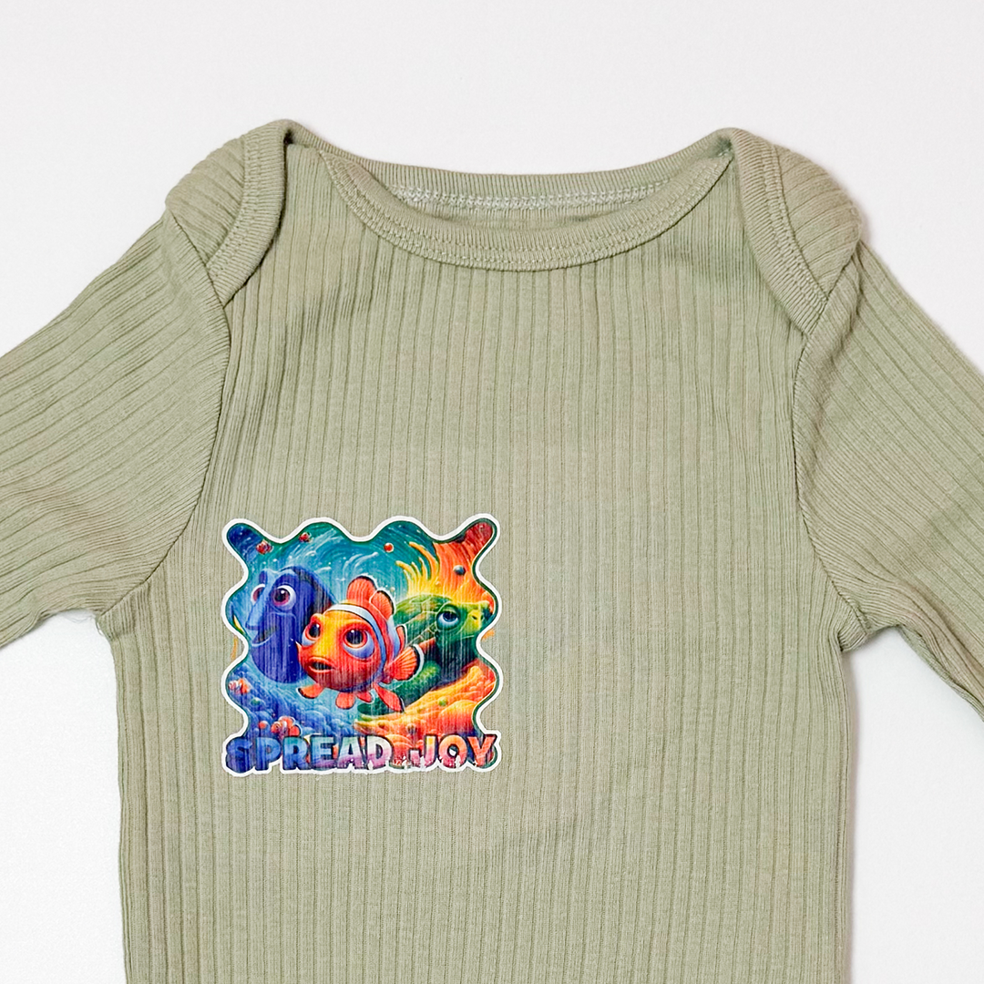 SAGE GREEN RIBBED ONESIE