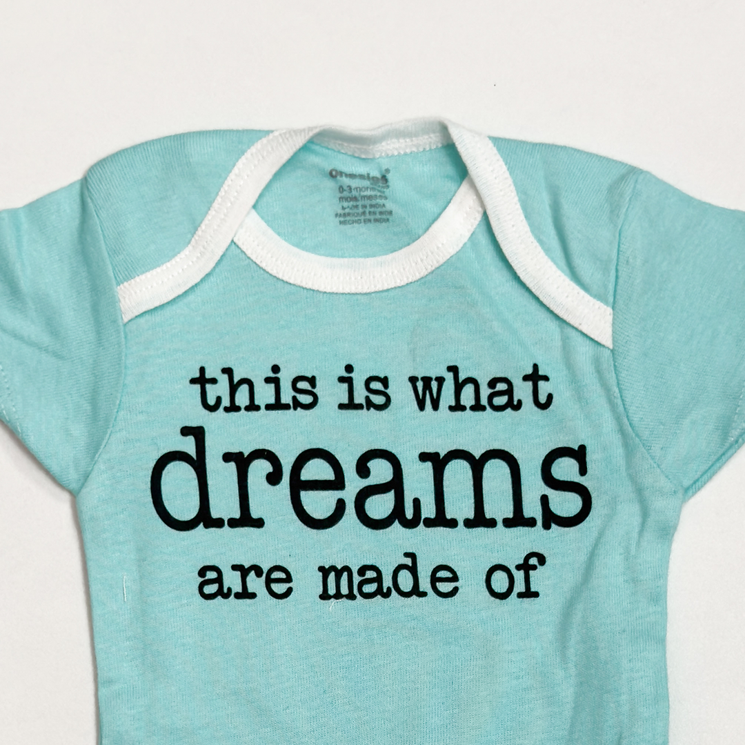 BLUE PRINTED BABY ONESIE