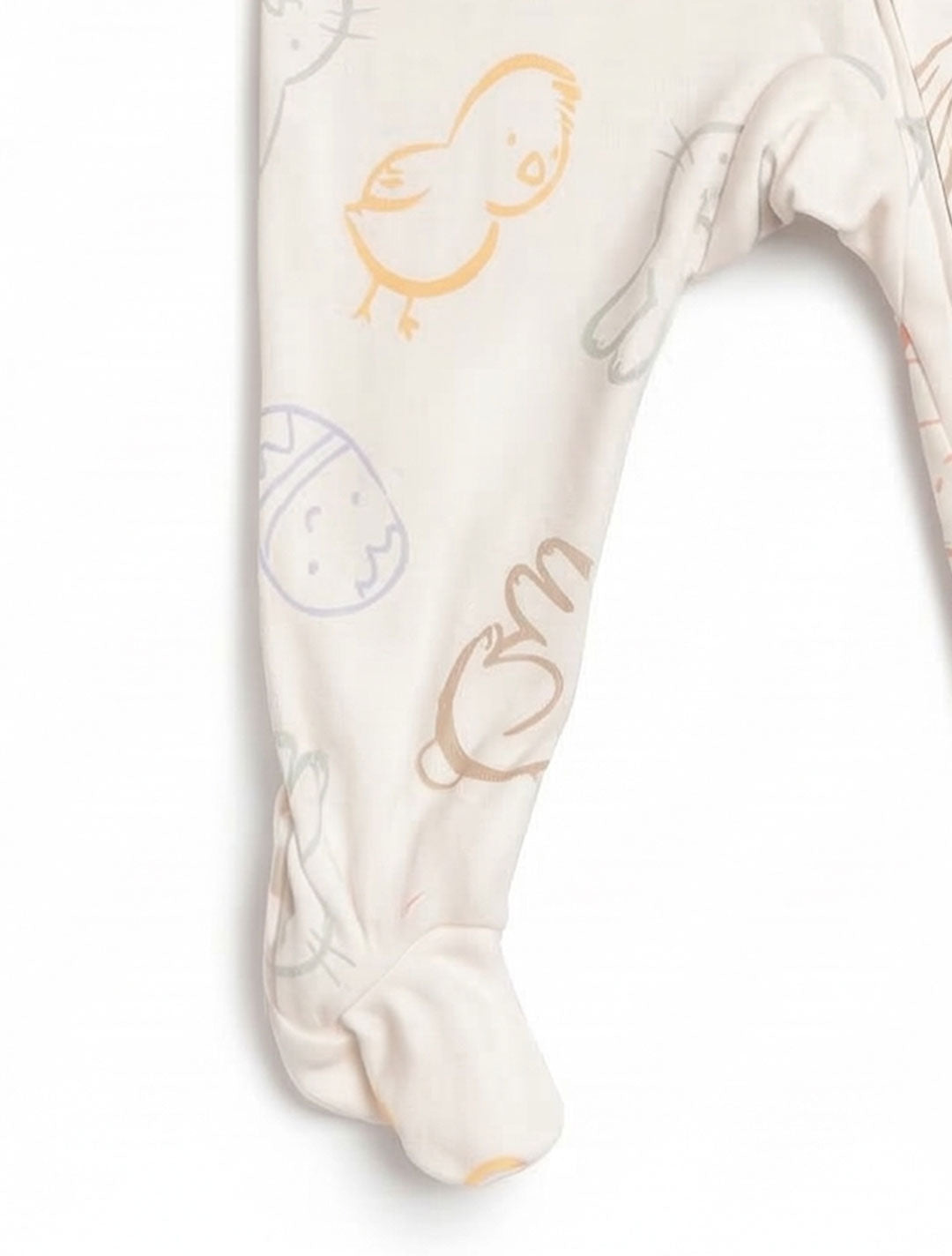 BEIGE ZIPPER SLEEPSUIT