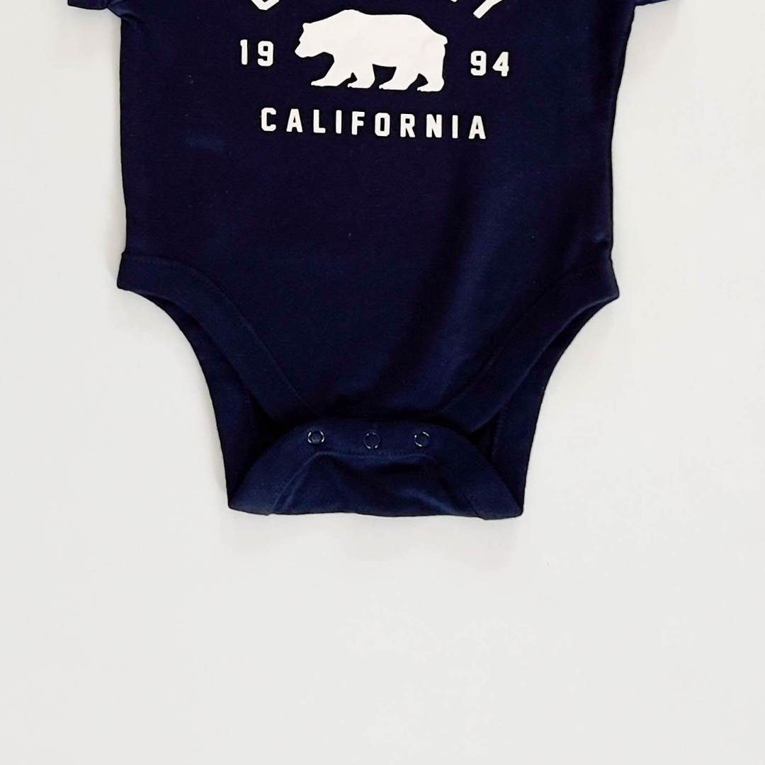 NAVY BLUE PRINTED ONESIE
