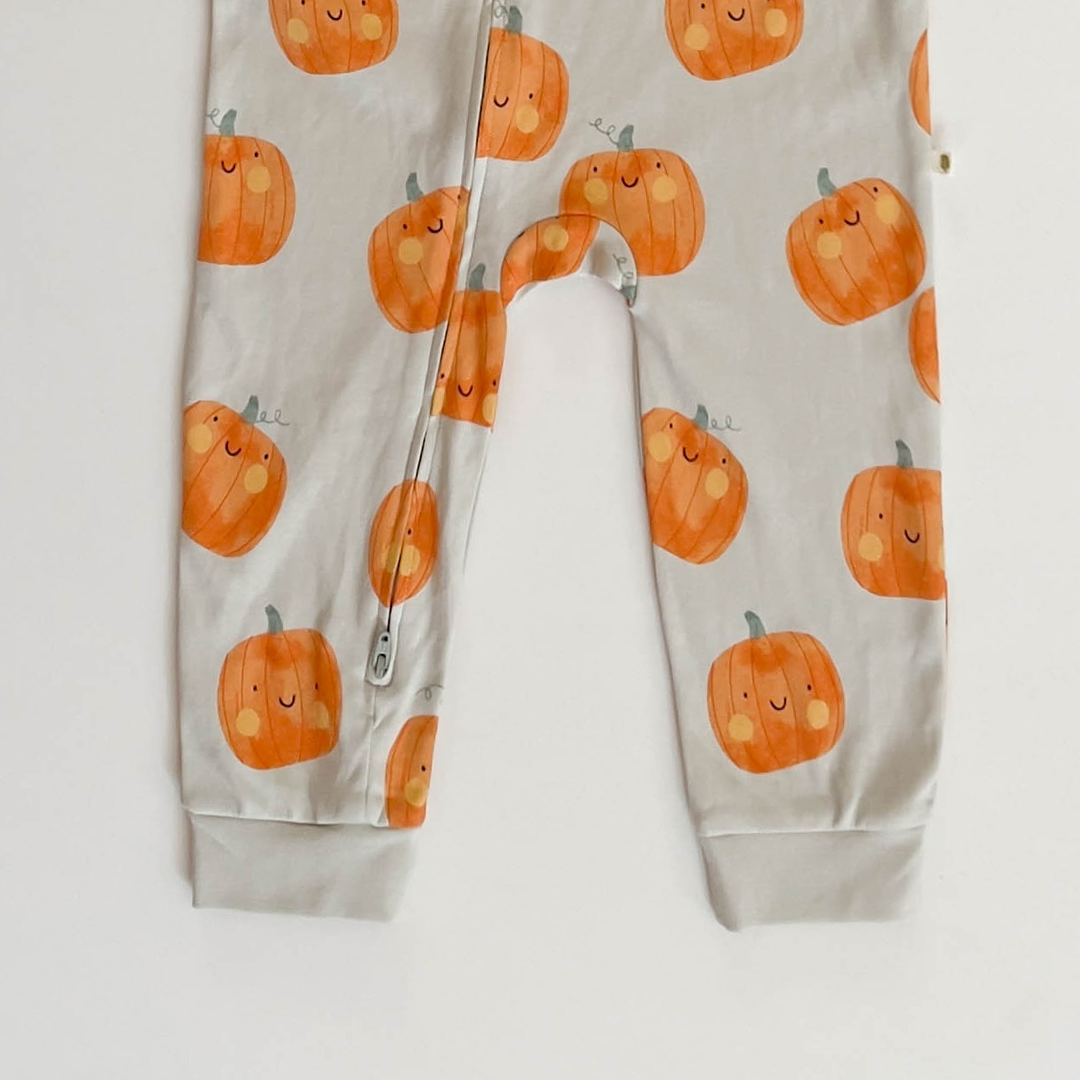 PUMKIN PRINTED ZIPPER ROMPER
