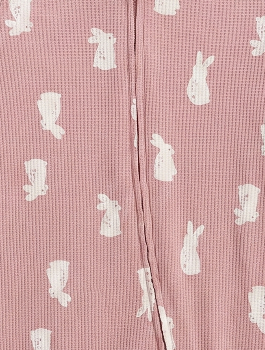 Dusty pink knitted zipper sleepsuit