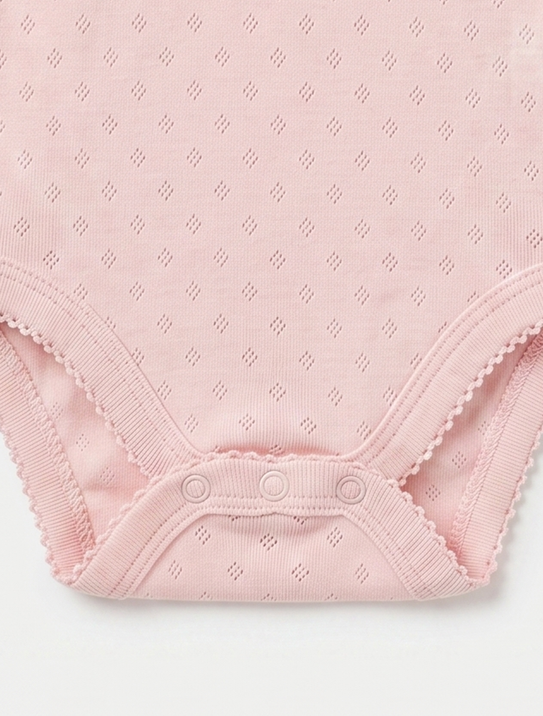SOFT PINK POINTELLE ONESIE