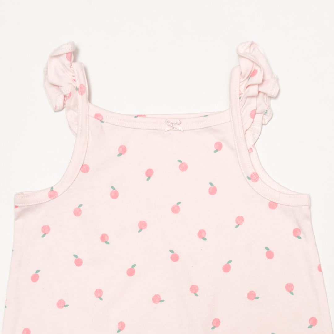 PINK FRUIT PRINTED JUMPSUIT