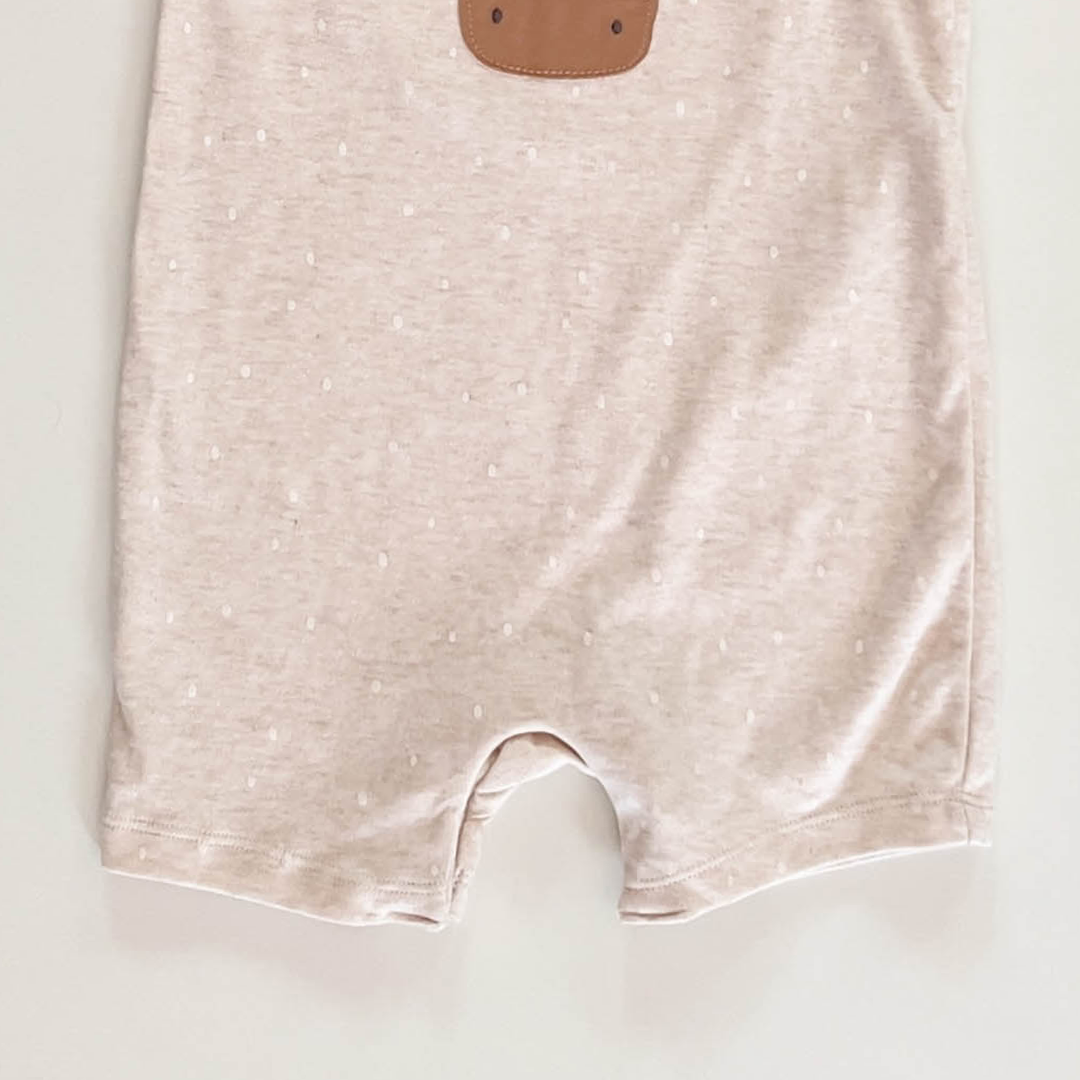 BEIGE 3D COW JUMPSUIT