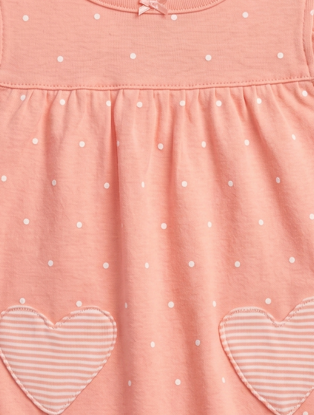 Peach polka dotted fancy jumpsuit
