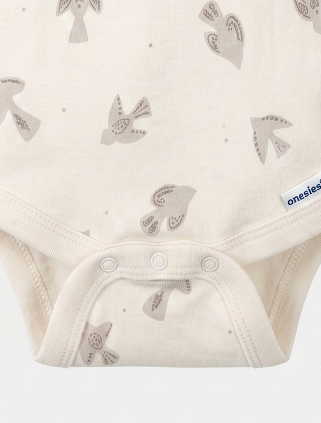 OFF WHITE PRINTED ONESIE