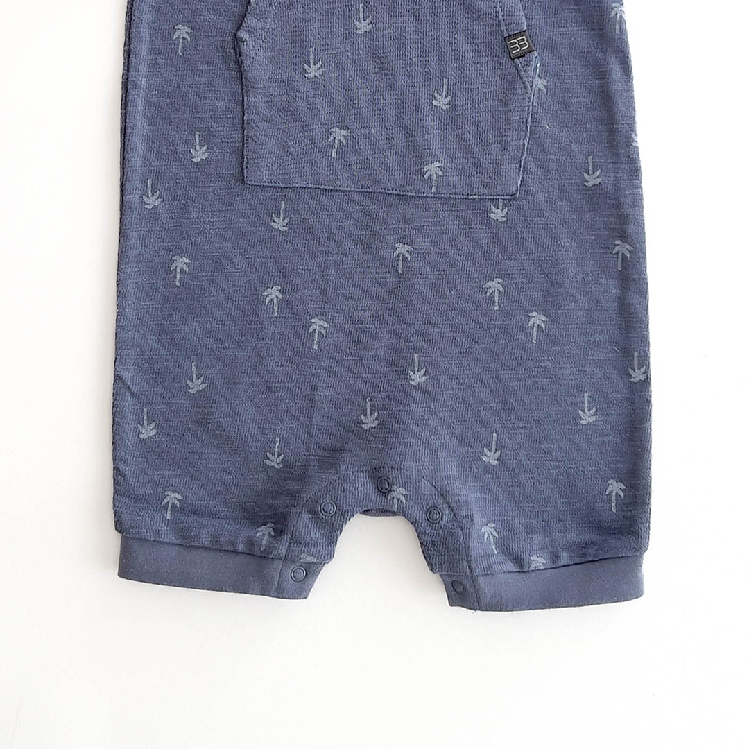 GREY BLUE BOYS JUMPSUIT