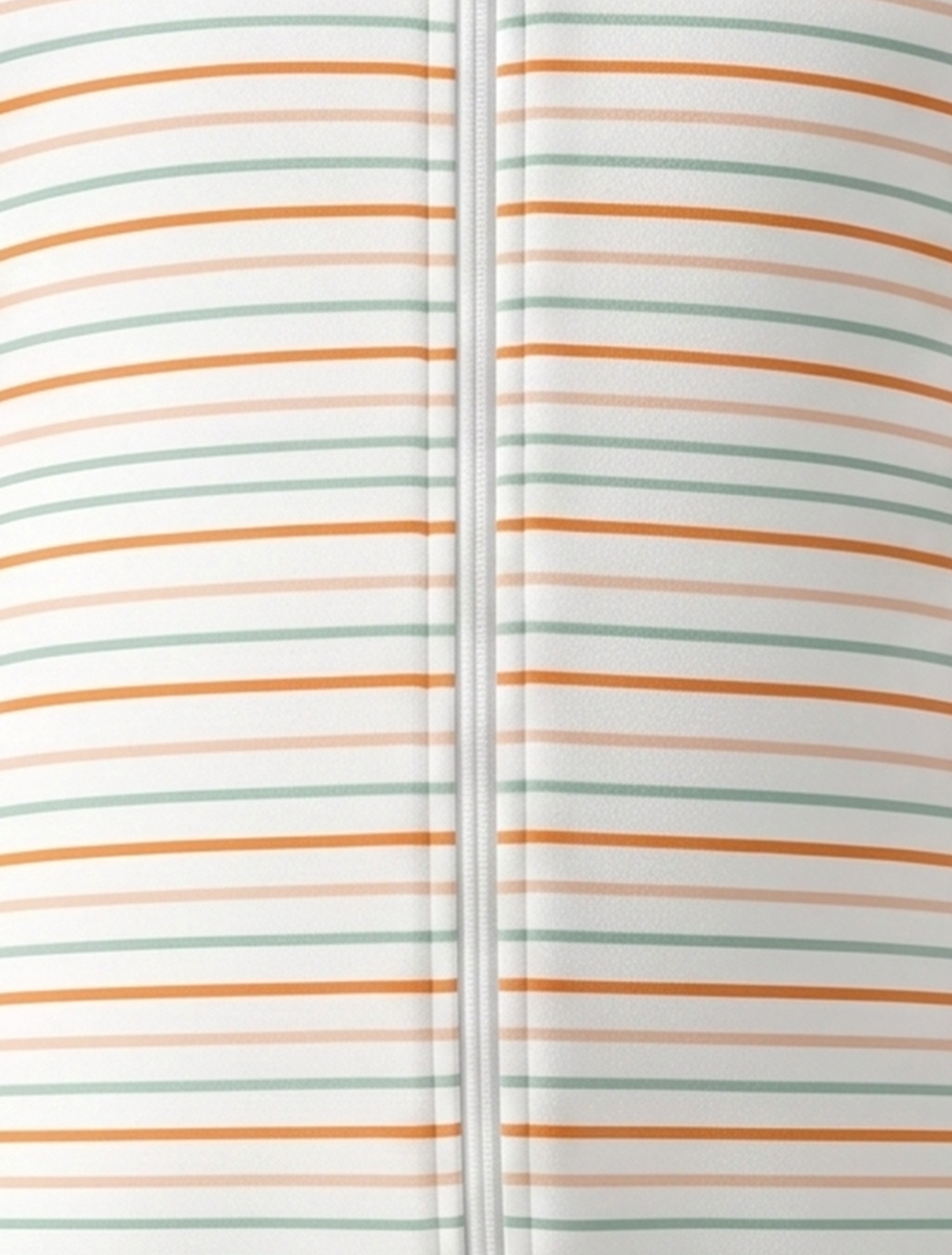 Multicolour striped zipper sleepsuit
