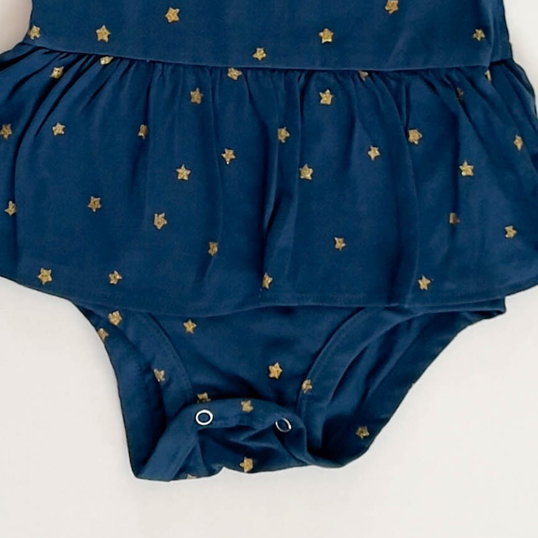 BLUE STAR GLITTER SUNSUIT
