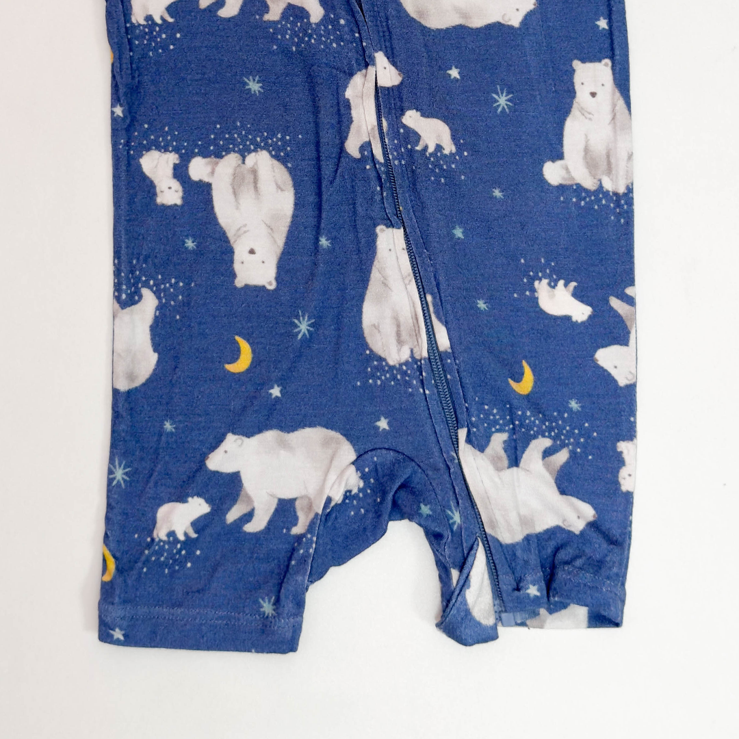 BLUE BEAR PRINTED VISCOUS JUMPSUIT