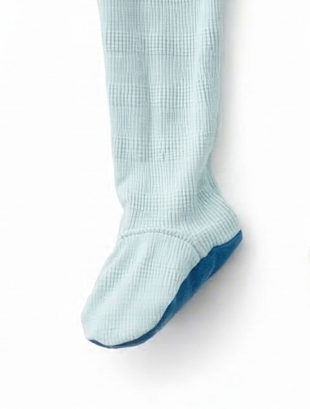 AQUA BLUE KNITTED SLEEPSUIT