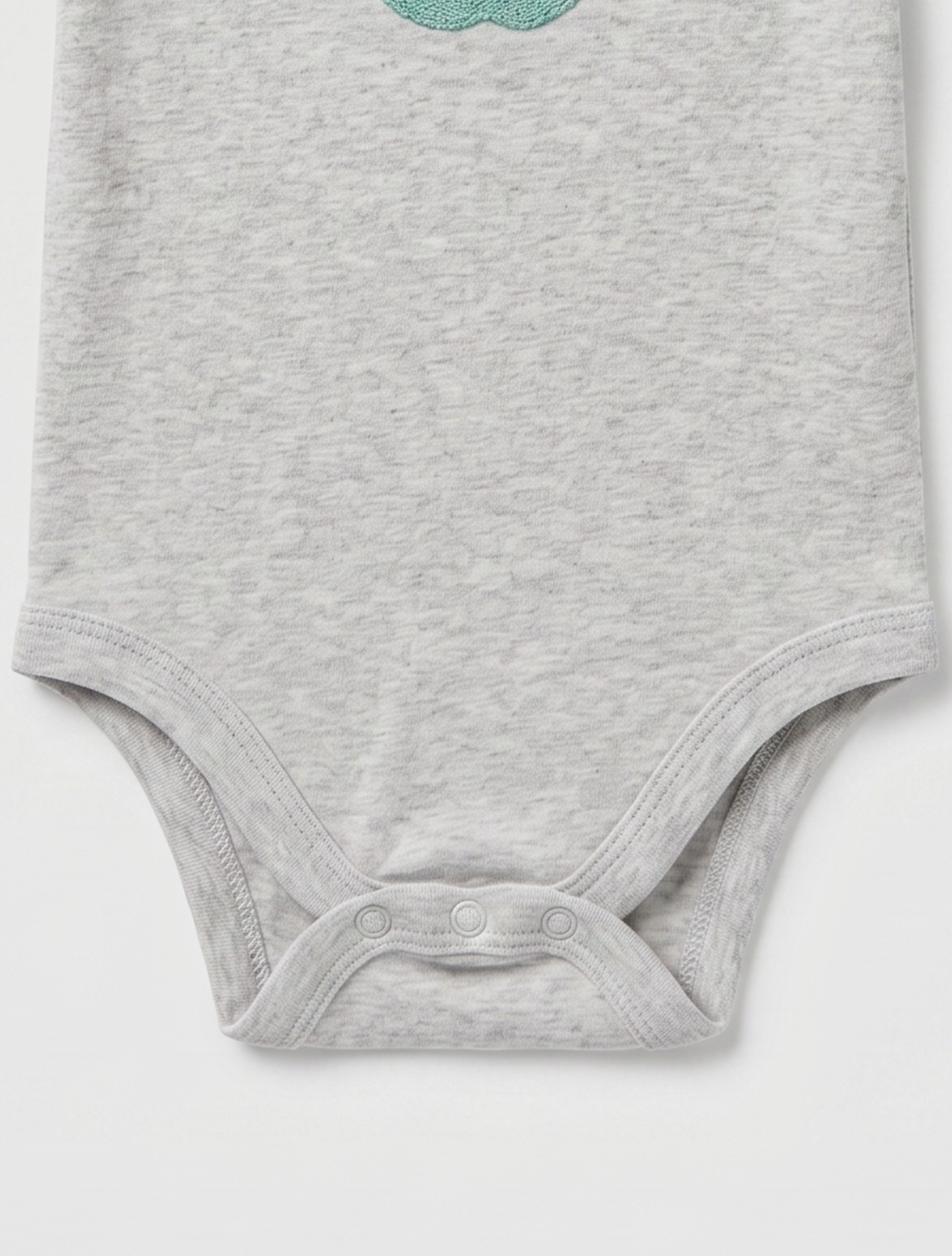 GREY GREEN APPLE ONESIE