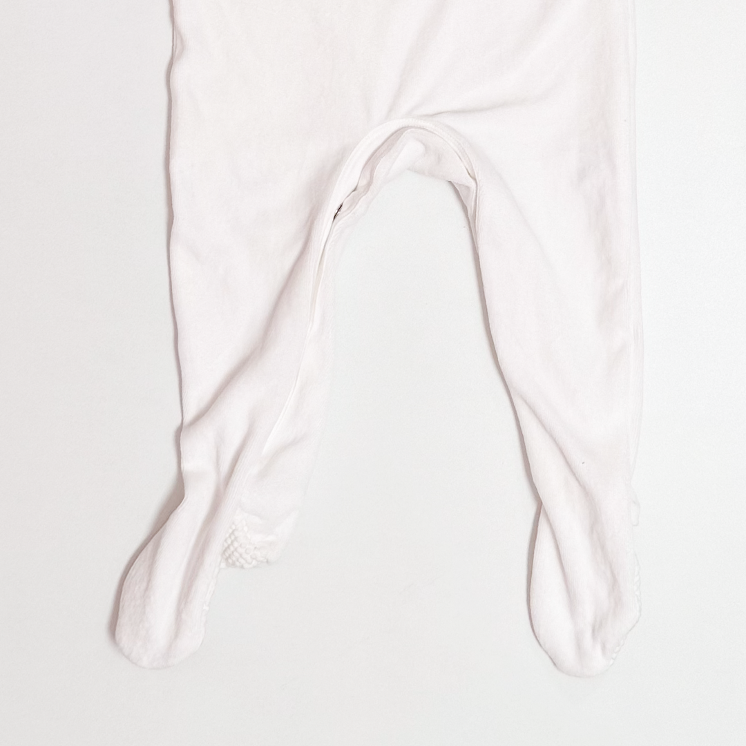 CHRISTMAS PRINTED VELVET SLEEPSUIT