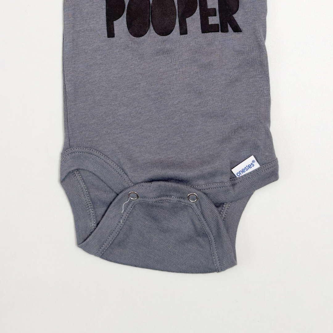 GREY PRINTED ONESIE