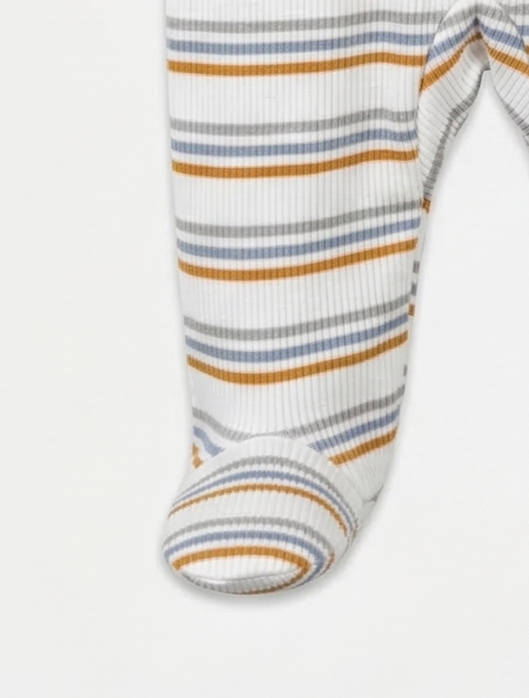 WHITE STRIPED SLEEPSUIT