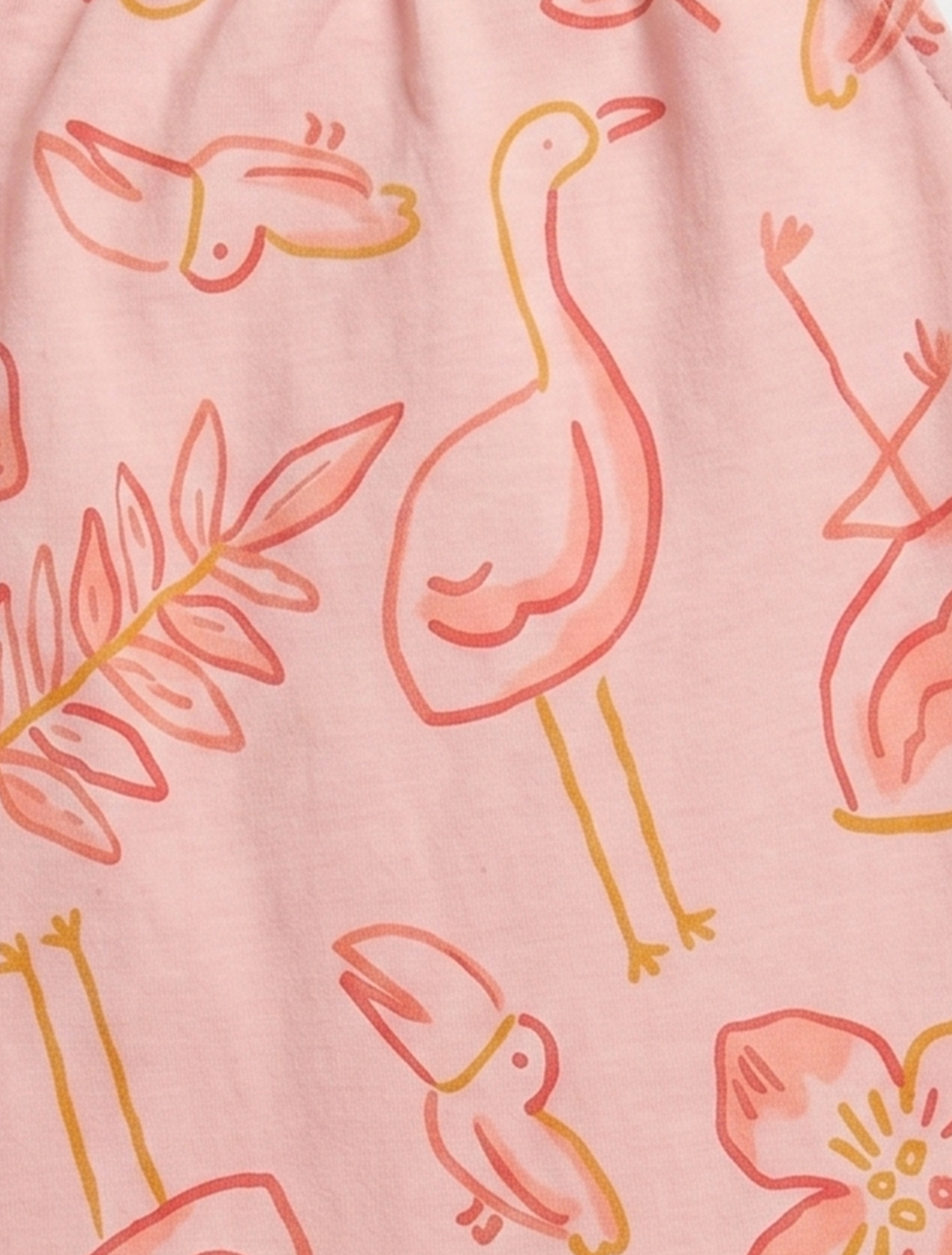 Peach fancy printed jumpsuit