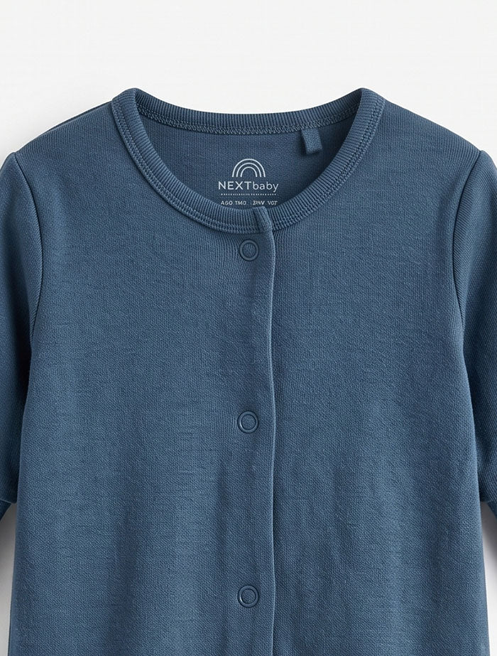 Navy blue button sleepsuit
