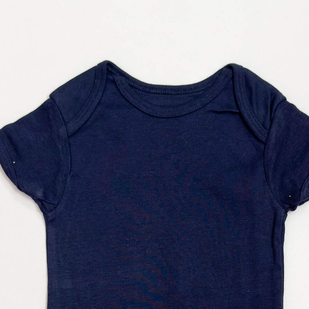 NAVY BLUE SOLID COLOUR ONESIE